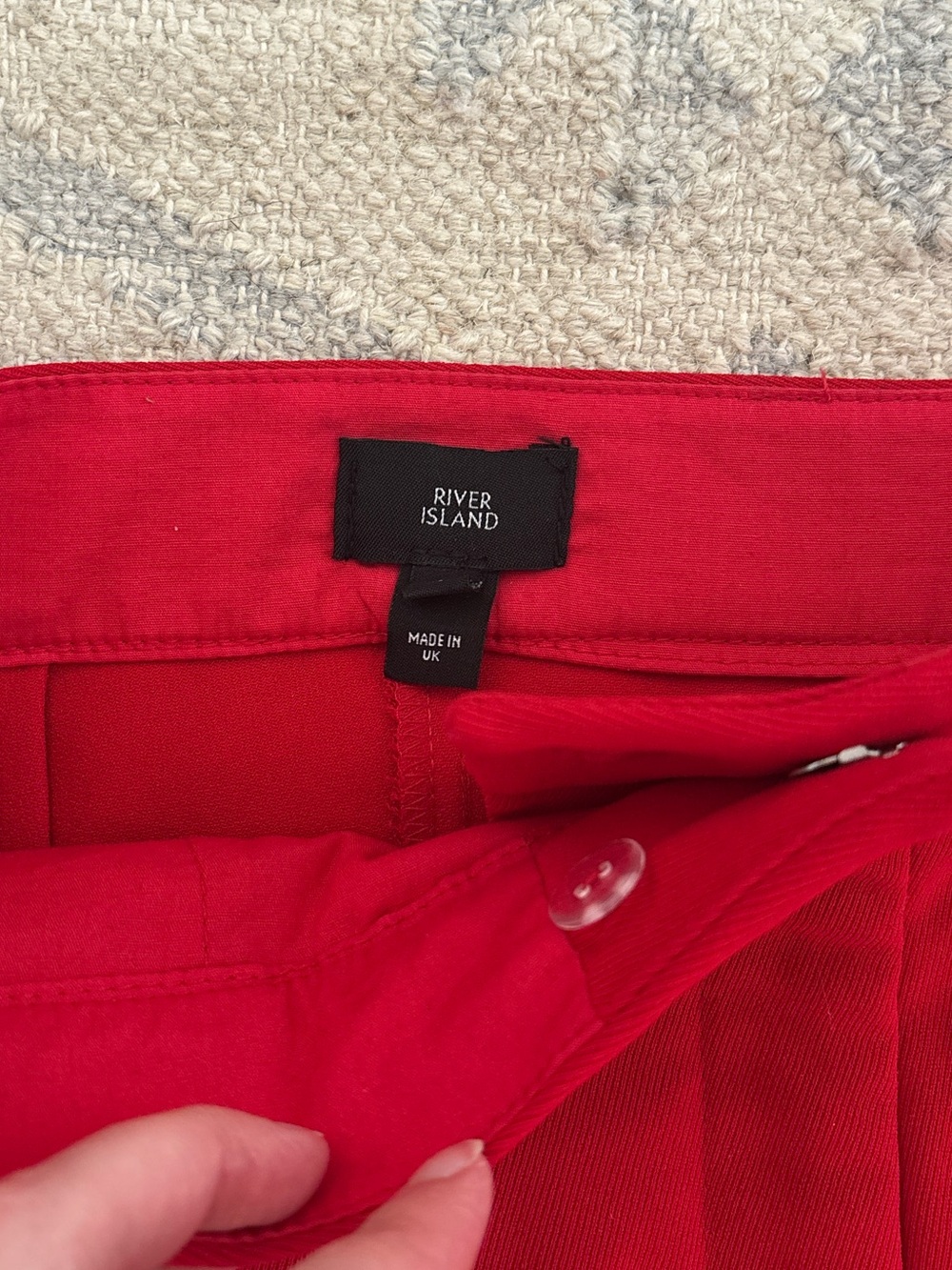 River Island Red Flare Trousers - Picture 2 of 4